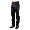 Steampunk Vintage Trouser Men Goth Black Gens Steam Pant 